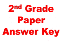 2nd grade answer key